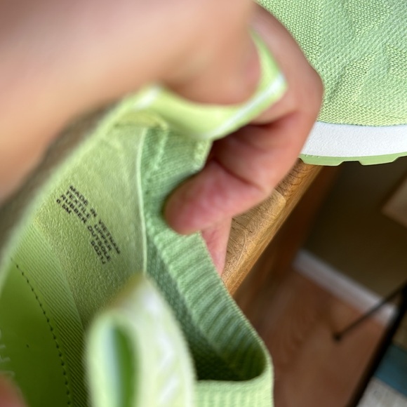 Michael Kors Bodie Logo Embossed Stretch Knit Slip On Trainer Aloe Color - Picture 7 of 9